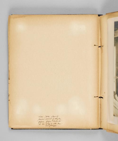 Louis Jobin, Canada's famous carver of religious figures, figure-heads, etc. in his shop in Ste. Anne de Beaupré. Page 32 of Ste Anne de Beaupré; from collection of Canadian albums compiled by Edith S. Watson, 1890s-1930s