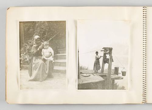 [Feeding the baby; fetching water] [Page 48 of The Doukhobors I album]