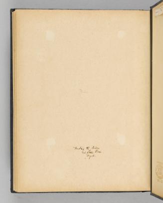 Fording the river at Little River, Nfld. [Page 50 of Happy Voyages with Queenie album]