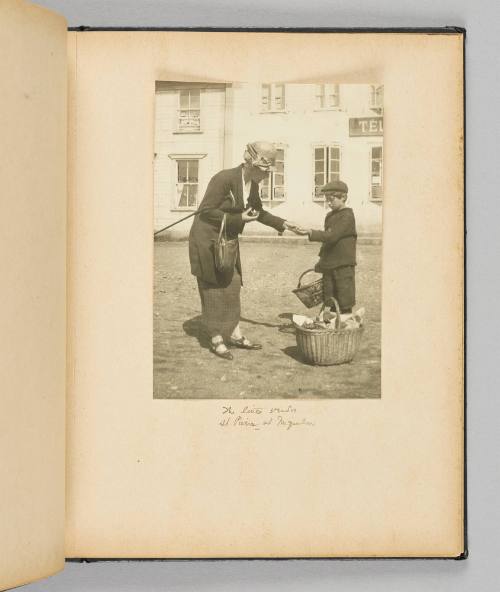 The little vendor. St. Pierre et Miquelon [Page 27 of Happy Voyages with Queenie album]