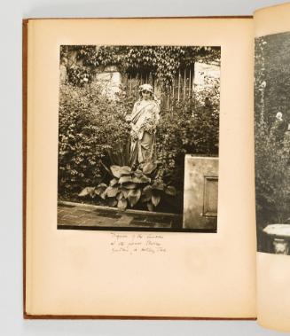 Figures of the seasons, in the formal Italian gardens in Hatley Park [Page 28 of Victoria, BC album]