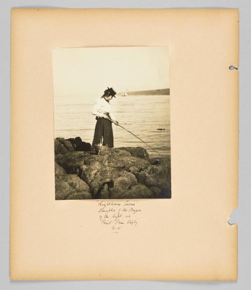 "Lighthouse Carrie" Daughter of the keeper of the light at Point Prim Digby N.S. [Page 62 of Children album]

