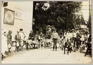 Dog carts and dinner pails!