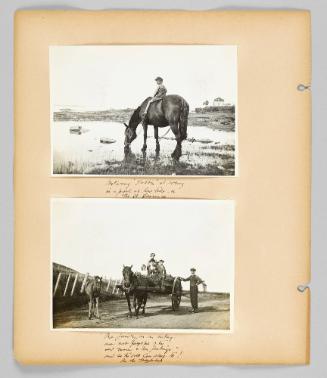 [Kids and horses] [Page 50 of Children album]