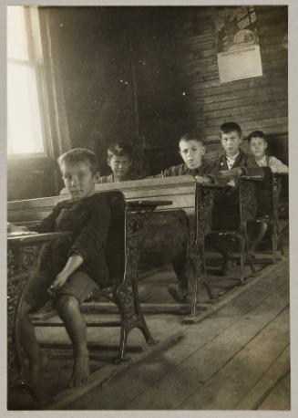 "On the boys side" in an Acadian school, Shippigan Is. N.B.