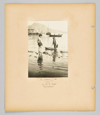 "The admiral of the fleet!" In Harbor Breton, Newfoundland [Page 32 of Children album]
