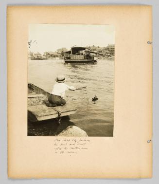 This Sorel boy fashions his hand made boat after the models seen on the river [Page 18 of Children album]
