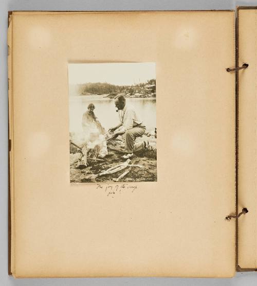 The joy of the camp fire! [Page 50 of Wells and Pots album]
