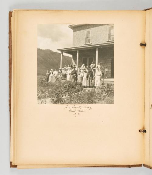 In a Community village, Grand Forks, B.C. [Page 74 of The Doukhobors II album]