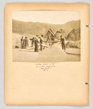 Sifting wheat, on the out of door grain floor. Brilliant, B.C [Page 50 of The Doukhobors II album]