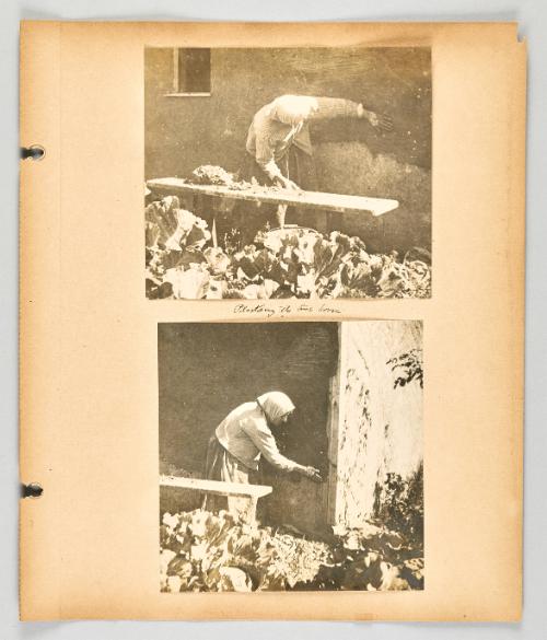 Plastering the back house. [Page 37 of The Doukhobors II album]