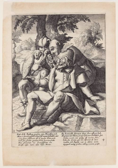 The Wisdom of Fools, Plate no.4 from a Series of Proverbs after Karel van Mander