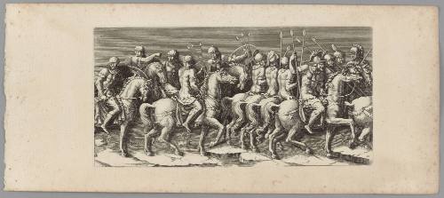 Plate 12, from The Entry of the Emperor Sigismund into Mantua, after friezes in the Palazzo del Te, Mantua