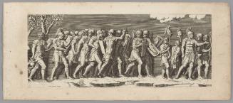 Plate 9, from The Entry of the Emperor Sigismund into Mantua, after friezes in the Palazzo del Te, Mantua