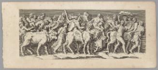 Plate 3, from The Entry of the Emperor Sigismund into Mantua, after friezes in the Palazzo del Te, Mantua