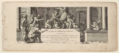 Plate 1, from The Entry of the Emperor Sigismund into Mantua, after friezes in the Palazzo del Te, Mantua