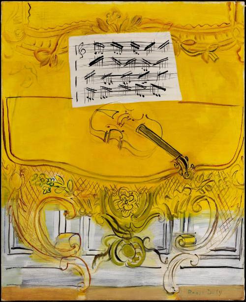 La Console jaune au violon