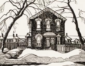 Winter in the City from Portfolio Canadian Drawings Prints by Members of the Group of Seven