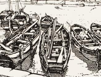 Small Craft from Portfolio Canadian Drawings Prints by Members of the Group of Seven