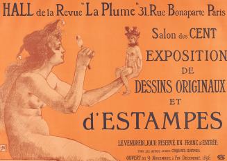 Poster for the exhibition of the Salon des Cent, 9 November - 31 December, 1896