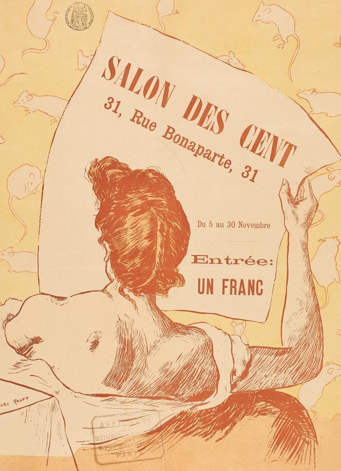 Exhibition for the 6th exhibition of the Salon des Cent, 5-3 November, 1894