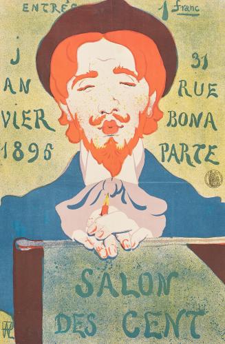 Poster for the 19th exhibition of the Salon des Cent, January, 1895