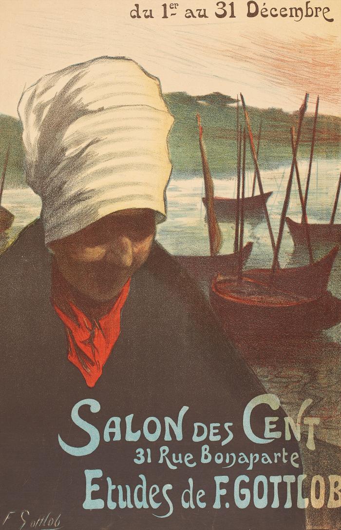 Poster for the 43rd exhibition of the Salon des Cent, 1-31 December, 1899