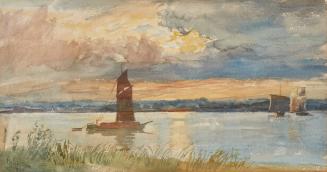 River Scene with Boats