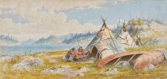 Indian Encampment on Georgian Bay