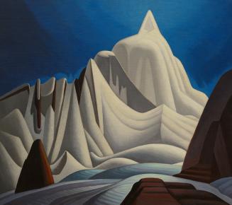 Mountains in Snow: Rocky Mountain Paintings VII