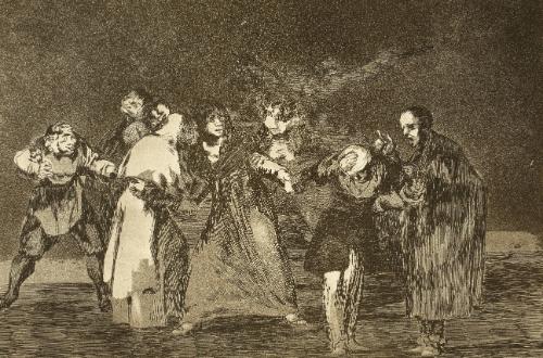 Exhortations (Las exhortaciones)  Plate 16 from "Los Proverbios"