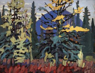 Tamaracks and Blue Hill