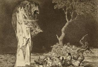 Folly of fear (Disparate de miedo)  Plate 2 from "Los Proverbios"