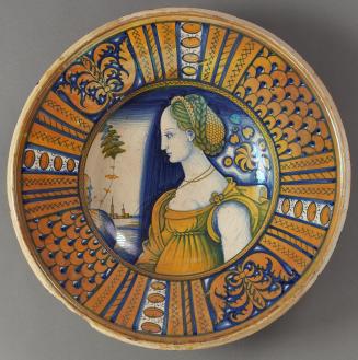 Plate: Portrait of a Woman Watching a Kite in the Distance