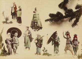 [Ten Figures in Traditional Dress]