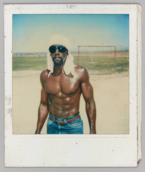 To: Cookie with Love [Man with sunglasses and durag posing in a soccer field topless]
