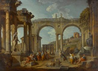 A Capriccio of Roman Ruins with the Arch of Constantine