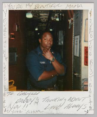 To Galynn Daddy's Thinking About You [Man in US Navy uniform posing]
