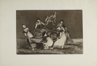 Feminine folly (Disparate femenino)  Plate 1 from "Los Proverbios"