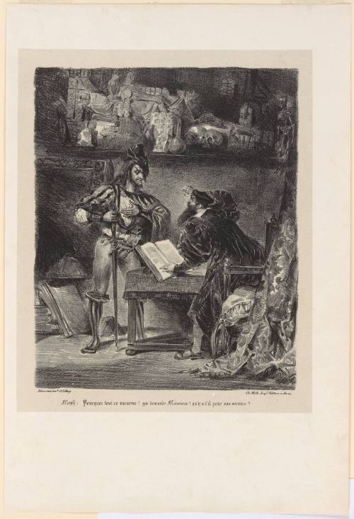 Mephistopheles apparaissant a Faust from Faust Set