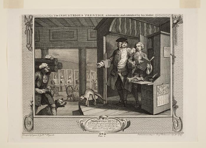 The Industrious 'Prentice, a Favourite and entrusted by his Master