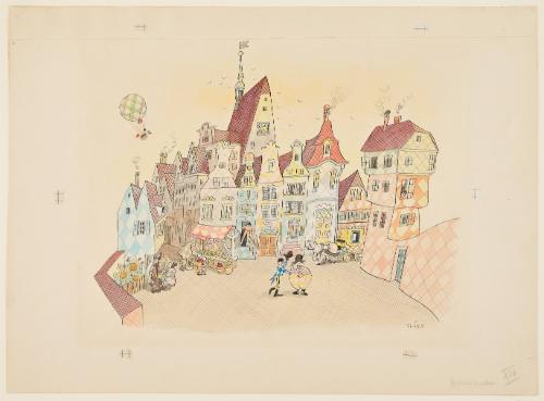 The Meeting on the Town Square, Page 7 from Fridolins Harlekinder