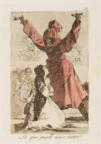 What a tailor can do!   Plate 52 from "Los Caprichos"