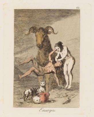 Trials   Plate 60 from "Los Caprichos"