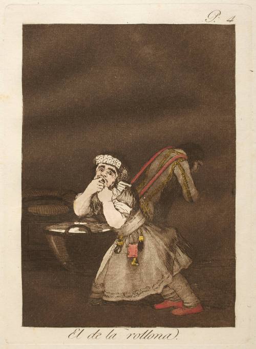 Nanny's boy   Plate 4 from "Los Caprichos"