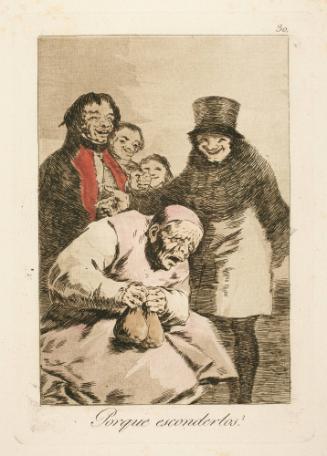 Why hide them?   Plate 30 from "Los Caprichos"