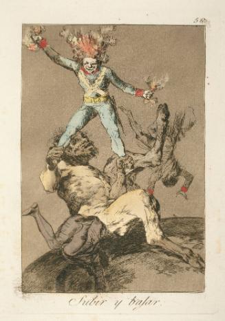 To rise and fall   Plate 56 from "Los Caprichos"