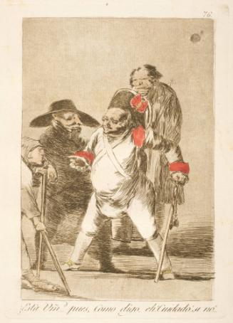 You understand?…Well, as I say…eh! Look out! Otherwise!...   Plate 76 from "Los Caprichos"