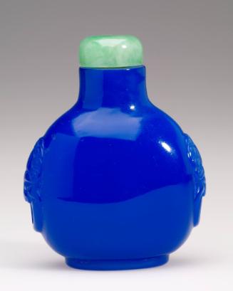 Snuff Bottle with Mock Mask and Ring Handles