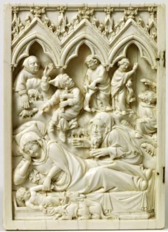 Wing from a Diptych: The Nativity, and Annunciation to the Shepherds